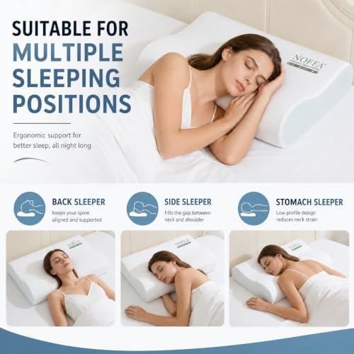 Cervical Neck Pillow for Neck Pain Relief, Contour Pillow - Image 6