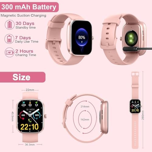 Smart Watch for Women Men(Answer/Make Call), 2026 New 1.91" HD SmartWatch, Fitness Watch with 120+ Sport Modes, IP68 Waterproof, Pedometer, Heart Rate/Sleep Monitor, Activity Tracker for Android iOS - Image 5