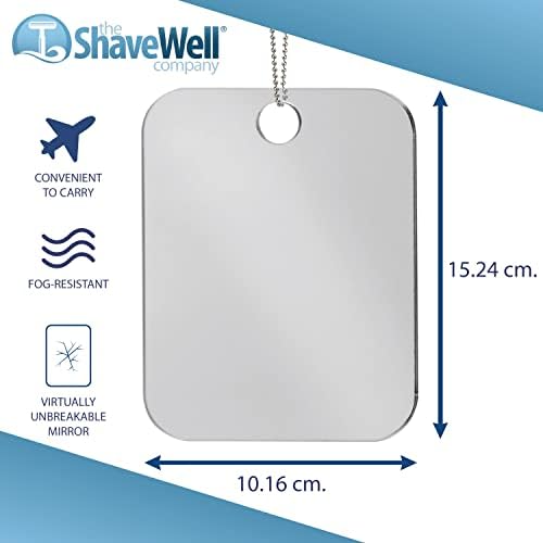 Shave Well Camping Anti-Fog Shaving Mirror with Chain - Image 4