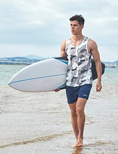 EZRUN Men's Quick Dry Workout Tank Top UPF 50+ Sweat-Wicking Gym Shirt - Image 3