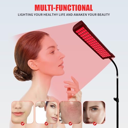 Red Light Therapy for Body and Face, cabpay Red Infrared Light Therapy Lamp with Stand Led 660nm Red Light-Therapy& 850nm Infrared Light Device for Face Knee Body, Skin Care at Home - Image 2
