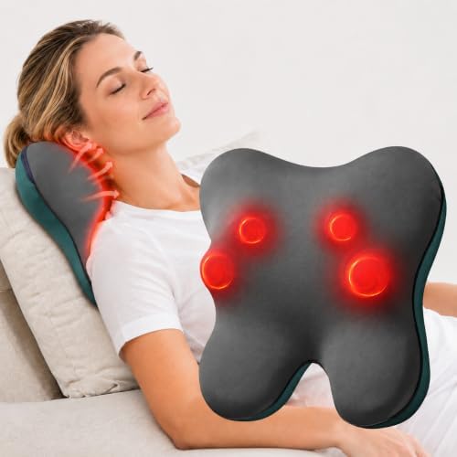 BOB AND BRAD Back Massager with Heat FSA Eligible/HSA Eligible, EZBack Corded Back Massager for Pain Relief Deep Tissue, Shiatsu Back and Neck Massage Pillow, Soothing Full-Body Relief for Women Men by BOBANDBRAD