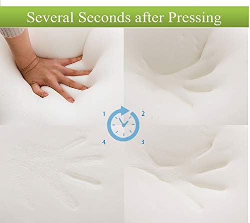 Comfort Memory Foam Neck Roll and Cervical Bolster Round Pillow with Removable Washable Soft Cover for Spine and Neck Back Lumbar Leg Vertebra Support (18"x3.5" Pillow Firm) - Image 6
