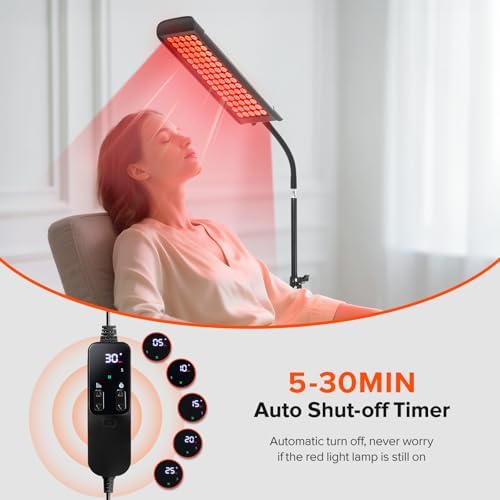 Red Light Therapy for Face and Body, GMOWNW Infrared Light Therapy Lamp with Stand, 660nm Red Light and 850nm Near Infrared Light Therapy Device for Face Knee Body, Skin Care at Home - Image 6