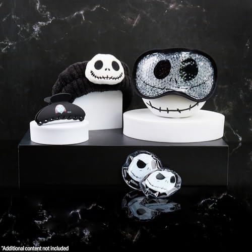Disney The Nightmare Before Christmas Beauty Accessories Set for Women, Teens with Eye Mask Eye Pads Headband Claw Clip Pampering Gifts for Women (Black) - Image 2