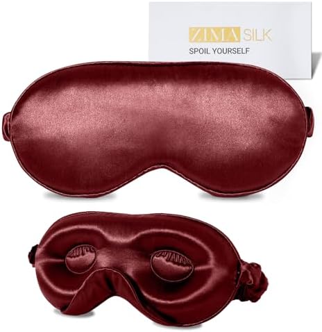 ZIMASILK Adjustable 3D 22 Momme 100% Mulberry Silk Sleep Mask by ZIMASILK