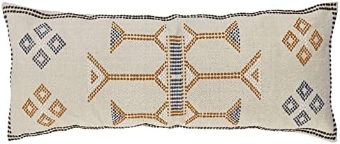 Trade Star Sabra Kilim Lumbar Pillow Cover 100% Cotton Fall Decor Pillow Cover Rectangular Shape Highly Durable Indian Textile Art Cushion Cover 14x36 Inches Pillow Case (Pattern - 4) by TradeStar