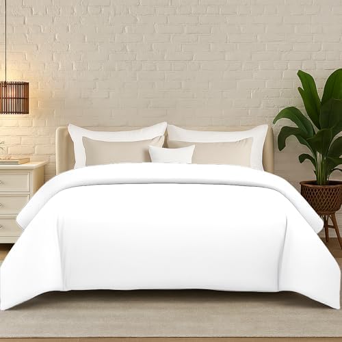HomeSmart Duvet Cover for Weighted Blankets King Size, White - Cover Only by HomeSmartProducts