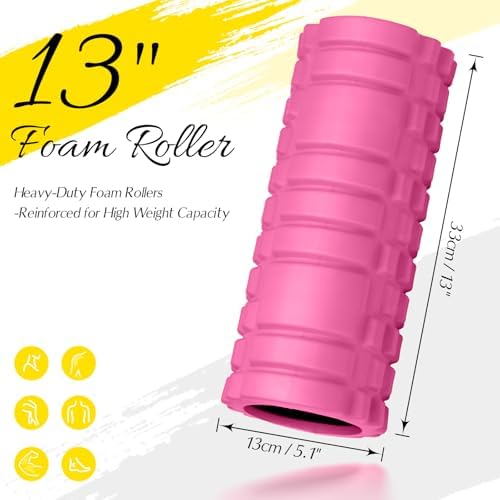 Foam Roller 13" Multi Density Fitness Exercise for Muscle Recovery - Image 2