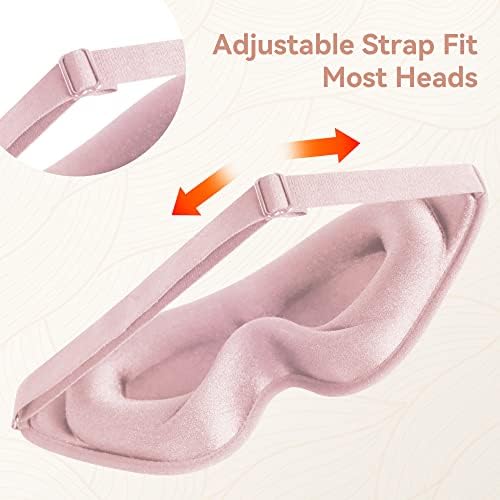 Sleep Mask for Lash Extensions, 3D Memory Foam (Pink, 1pcs) - Image 3