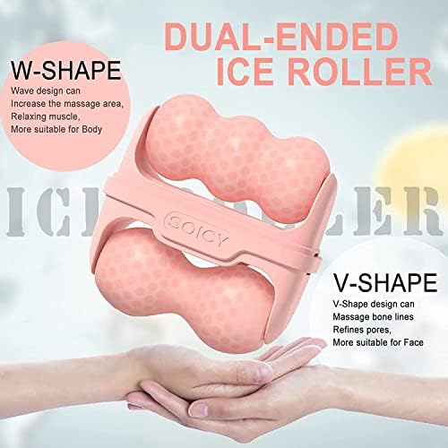 2 in 1 Cool Ice Roller for Face and Eye Facial Roller Personal Skin Care Tool with Carry Case to Reduce Puffiness and Relief Migraine, Pain. Women Mother Gift - Image 2