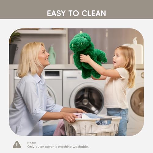 L'AGRATY Weighted Lap Pad for Kids 7 lbs, Sensory Needs Weighted Dinosaur Stuffed Animals Lap Blanket Soft Plush Hugging Sensory for Kids Teen Adults Removable Washable Cover - Image 7