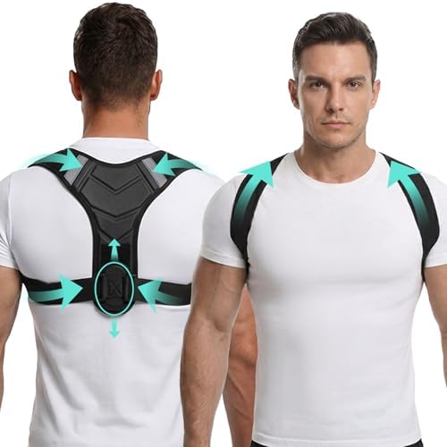 Gymgoer‘s Back Posture Corrector For Men With Reinforced Support Plate. High-Tension Posture Brace To Open Shoulders. Pro-Grade Back Straightener For Peak Gym Form by Playire