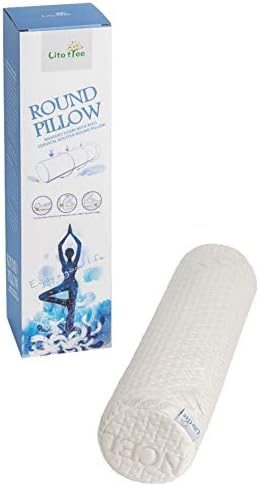 Support Neck Roll Pillow - Cervical Bolster with Comfort Memory Foam Support for Spine, Neck, Back, Lumbar - Removable Washable Soft Cover- 18 x 4.5 inch for Stress Pain Relief by Homepage