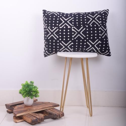 Trade Star Handmade Lumbar Pillow Case Boho Cushion Cover 100% Cotton Pillow Cover for Bedroom Throw Pillow Cases Farmhouse Decorative Tribal Beautiful Indain Cushion Cover (12x18 Inches) - Image 4