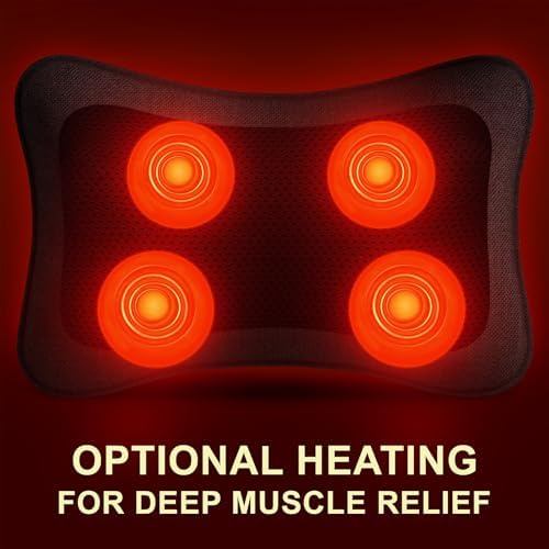 Mo Cuishle Electric Shiatsu Back Massager with Heat - Powerful 3D Kneading for Neck, Shoulder, Lower Back Pain Relief - Ergonomic Design for Home, Office, & Car - Gifts for Women, Men, Mom & Dad - Image 6