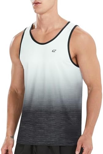 EZRUN Men's Quick Dry Workout Tank Top UPF 50+ Sweat-Wicking Gym Shirt - Image 2
