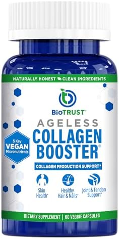 BioTrust Vegan Collagen Booster - Plant-Based Beauty Support, 60 Capsules by BioTrust