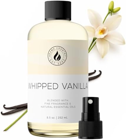 Aroma Country Whipped Vanilla Luxury Diffuser Oil Refill (8.5 Fl Oz) by AromaCountry