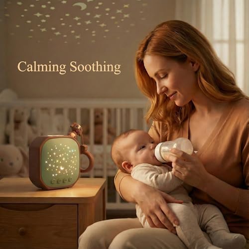 Baby White Noise Sound Machine Sleep Soother with Portable Star Projector - Image 4