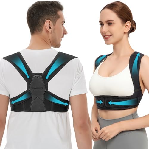 Vicorrect Posture Corrector for Women and Men, Adjustable Upper Back Brace for Clavicle Support and Providing Pain Relief from Neck, Shoulder, and Upper Back by VICORRECT