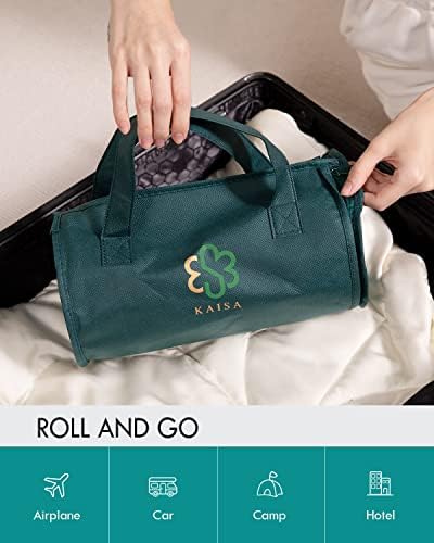 Kaisa Weighted Blanket for Adults(5 lbs, 23"x29"),Weighted Lap Blanket Machine Washable, Small Heavy Blankets with Glass Beads for Home Sleep &Travel,Grey - Image 4
