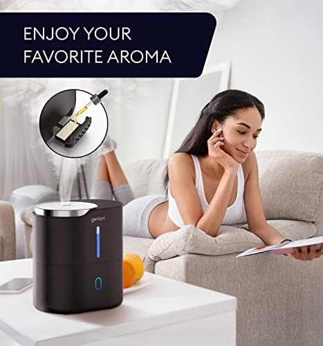 Top Fill Humidifier with Essential Oil Diffuser 2.5L for Home, Baby, Bedroom, Large Room & Indoor Plants, Small Cool Mist Air Humidifiers for Baby, Ultrasonic Quiet, Night Light (Black) - Image 5