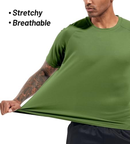 Boyzn 1, 3, 5 or 7 Pack Men's Workout Running Shirts, Dry Fit Moisture Wicking T-Shirt, Gym Athletic Short Sleeve Tee Shirts - Image 5