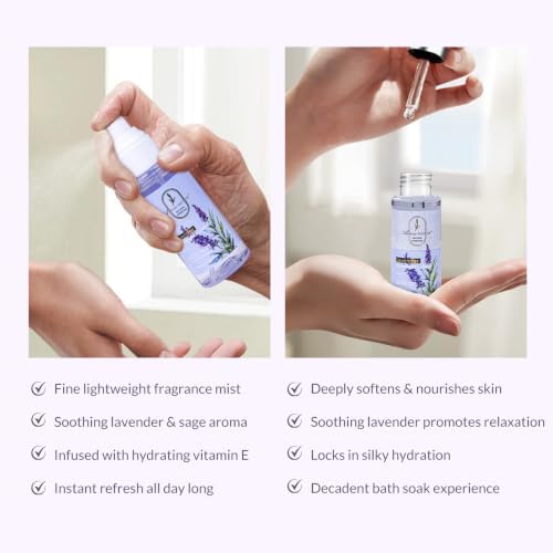 Gifts for Women, 17pcs Lavender Spa Gift Baskets for Women Self Care - Image 6