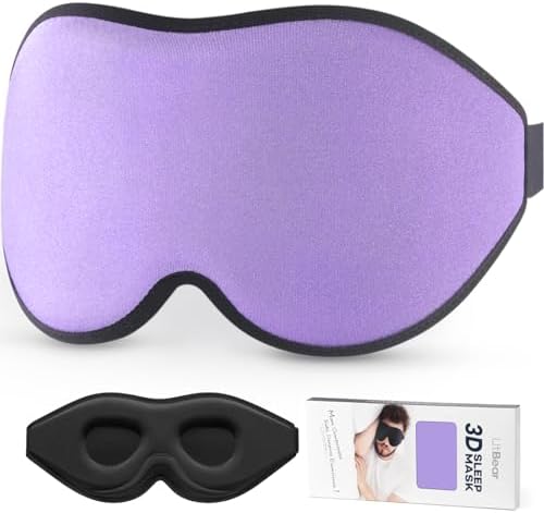 LitBear Sleep Mask for Side Sleeper Women Men, Eye Mask for Sleeping by LitBear