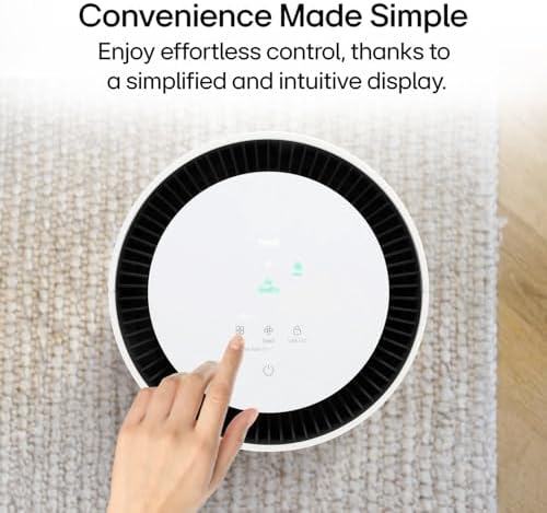 LG PuriCare™ AeroHit Smart Air Purifier for Large Rooms Up to 1000 Sq Ft, True HEPA Filter with 360° Airflow, PM 1.0 Sensor & LED Air Quality Monitor, Ultra-Quiet Wi-Fi Air Cleaner with LG ThinQ - Image 4