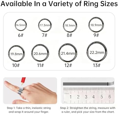 Smart Ring for Women & Men, Fitness Tracker Ring with Heart Rate Monitor, HRV, Sleep Tracking, No Subscription Fee, 10ATM Waterproof Activity Ring for Android & iOS (Silver, 7) - Image 2