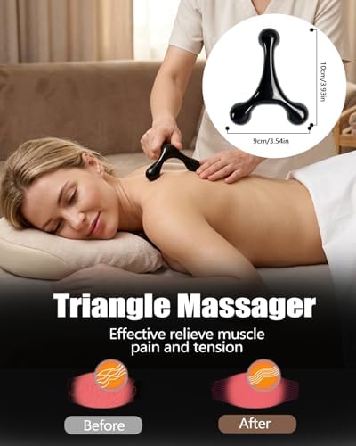 Abnaok Trigger Point Massage Tool for Deep Tissue, 3PCS Fascia Release Tools Set, Thumb Saver Massage Tool for Full Body Pain Relief, with 3-Legged Massage Knobs, Stress Relief - Image 5