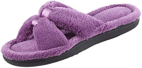 isotoner Women's Microterry X-Slide Slippers with Memory Foam Comfort by Isotoner