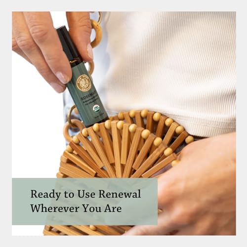 Silk Road Organic Rosemary Essential Oil & Jojoba Roll-On, USDA Certified - Image 6