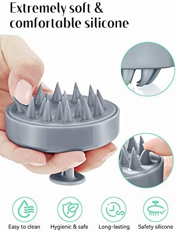 HEETA Scalp Massager Hair Growth Scrubber for Dandruff Removal Hair Care - Image 3