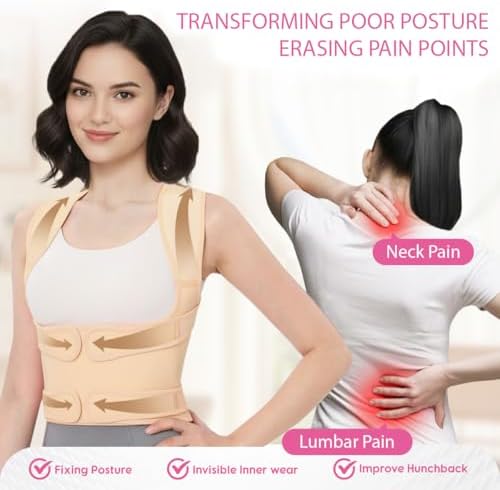 Posture Corrector for Women and Men, Adjustable Full Back Brace - Image 2