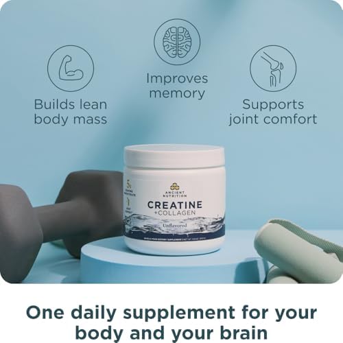 Ancient Nutrition 5g Creatine Monohydrate + Collagen Powder - Image 4