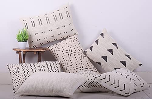 Trade Star Authentic Body Pillowcase Pure Cotton Case 100% Cotton Throw Decorative Cushion Covers Handloomed Oblong Pillow Cover Indian Decorations for Sofa Couch (Ivory NOVA 12X18 INCHES) - Image 6
