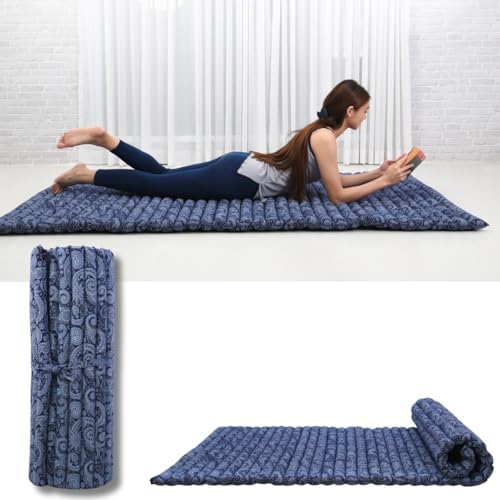 Leewadee Wide Thai Roll Mat 75 x 39 inches Kapok Firm by Leewadee