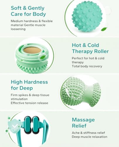 HAPBEAR Massage Ball Set 4 PC, Plantar Fasciitis Relief, with Storage Bag - Image 4