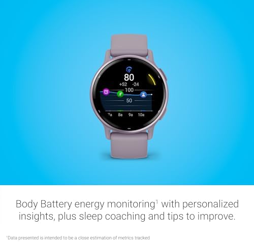 Garmin vívoactive 5, Health and Fitness GPS Smartwatch, AMOLED Display, Up to 11 Days of Battery (Renewed) (Orchid) - Image 4