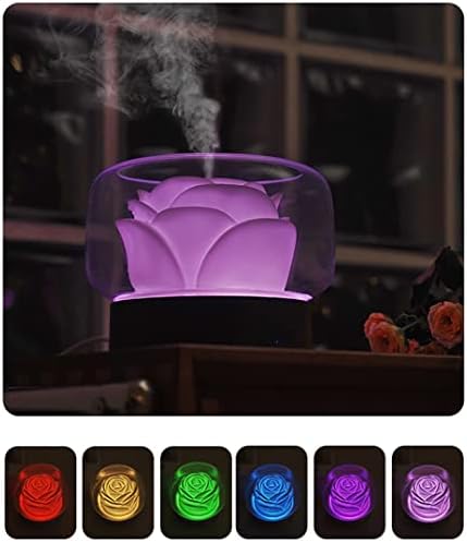 Diffusers for Essential Oils Large Room: SEVEYEE 500ml Aromatherapy Diffuser for Home Bedroom - Big Capacity Running 24 Hours Waterless Auto Off with 7 Colors Lights - White - Image 5