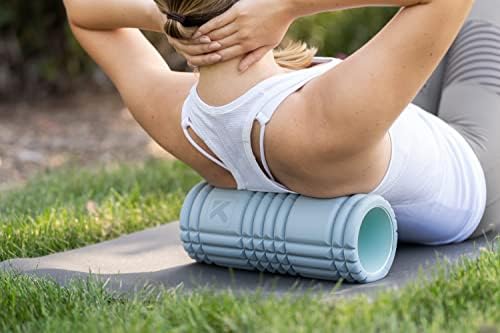 TRIGGERPOINT Performance Therapy Grid Patented Multi-Density Foam Massage Roller (80% Recycled) Exercise, Deep Tissue Muscle Recovery - Muscle Pain&Tightness, Improves Circulation (13"), Blue - Image 7