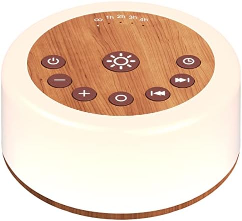 Soother Sleep Sound Machine Night Light White Noise Machine with 30 Soothing Sounds & 12 Color Night Lights for Baby Kids Adults Brown Noise Machine with Timer & Continuous Play for Home Travel Office by ColourNoise
