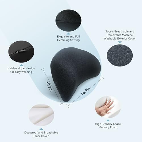 Super Snug Lumbar Support Pillow for Car, 100% Memory Foam Back Support - Image 3