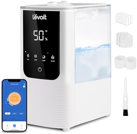 Levoit Humidifiers for Bedroom, Smart Warm and Cool Mist, Symptom Relief by Unknown