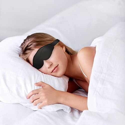 Sleep Eye Mask for Men Women, 3D Contoured Sleeping Mask, Soft Comfort Blindfold & Eye Cover for Flight Travel Yoga Nap - Image 6