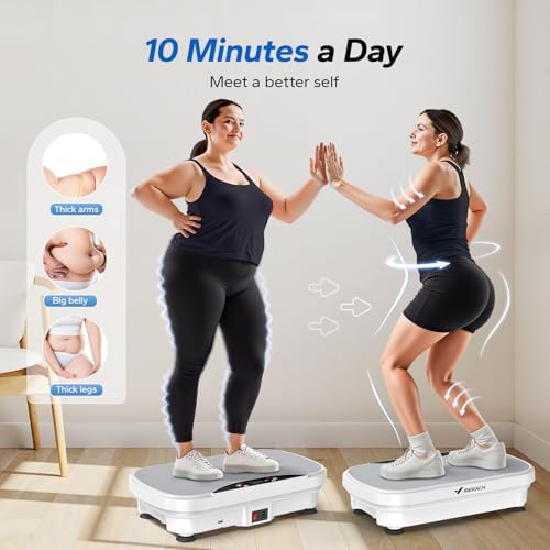 Merach V28 Vibration Plate Exercise Machine with 99 Speeds & Bluetooth - Image 3