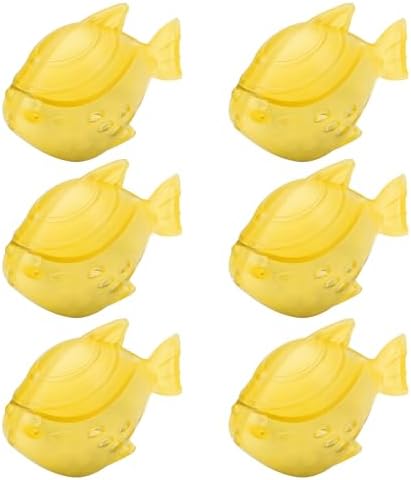 Humidifier Cleaning Fish for Humidifiers and Fish Tanks, Yellow, 6 Pack by Funmit